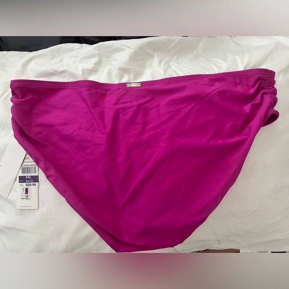 NWT Calvin Klein Peony Classic Hipster Bikini Swim Bottom, Size XXL - Picture 4 of 9
